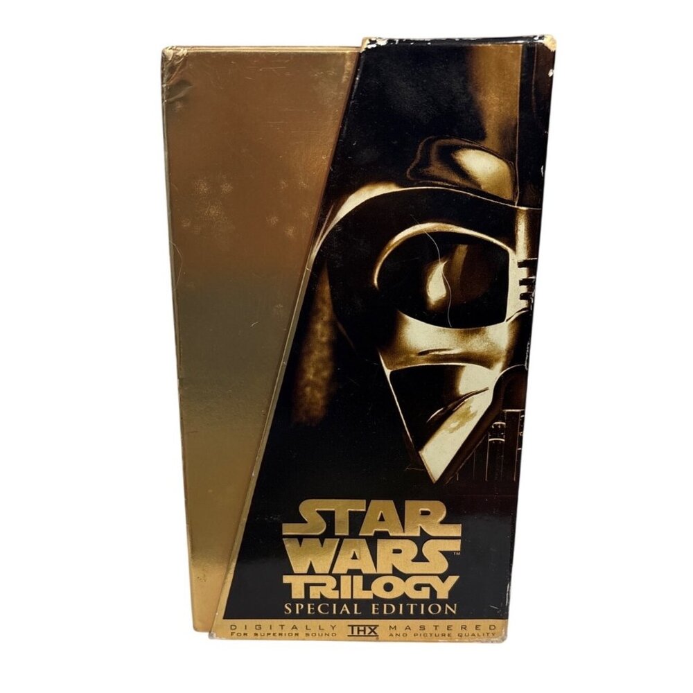 Star Wars Trilogy VHS 1997 Special Edition THX 3 Gold Box Set Digitally Remaster